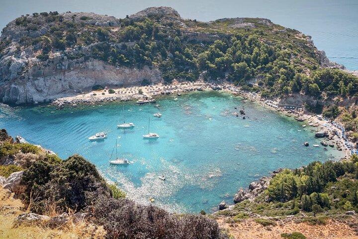 Rhodes: Luxury Catamaran Cruise to Anthony Quinn