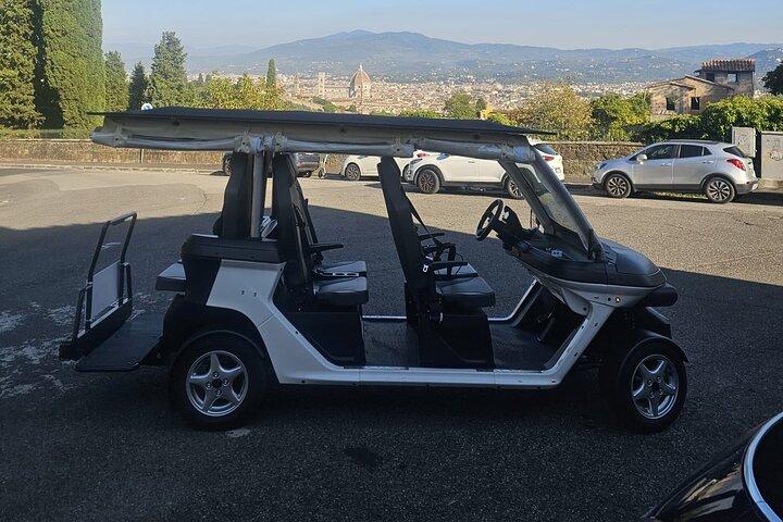 Golf Cart Tour of Florence Michelangelo & Hills with Food Tasting