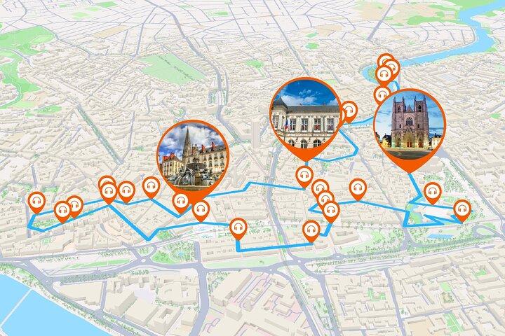 Nantes Audioguided Walking Tour 2h30 and 30 Audio Commentaries