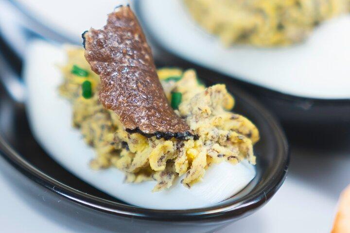 tasting of artisan products with truffles