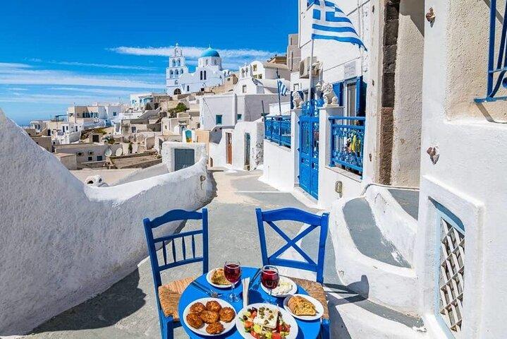 Santorini Private Village Tour and Tasting Local Bites