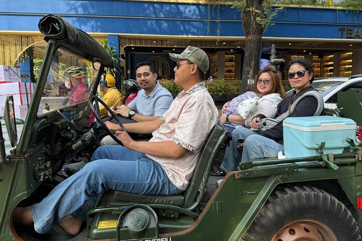 Saigon Night Food Adventure: US Army Jeep & Local Motorbike