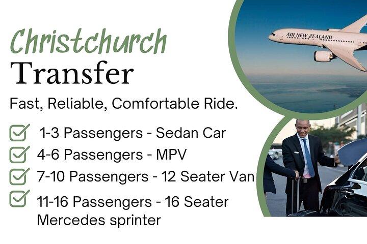 Christchurch International Airport To/From City Center Transfer