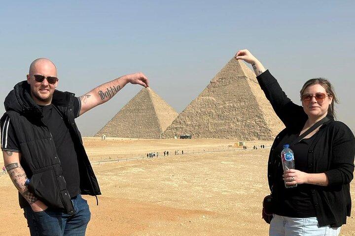 Giza Pyramids Grand Egyptian Museum and Nile Felucca