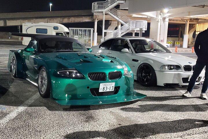 Luxury group trip to famous car meet up spot Daikoku