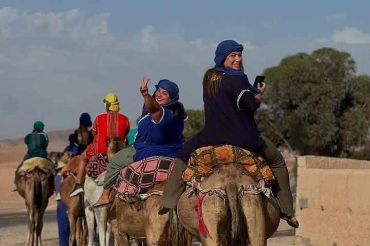 from Marrakech: Agafay Desert Quad, Camel Ride, Dinner &Fire Show