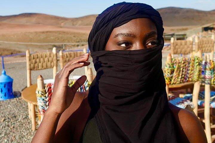 from Marrakech: Agafay Desert Quad, Camel Ride, Dinner &Fire Show