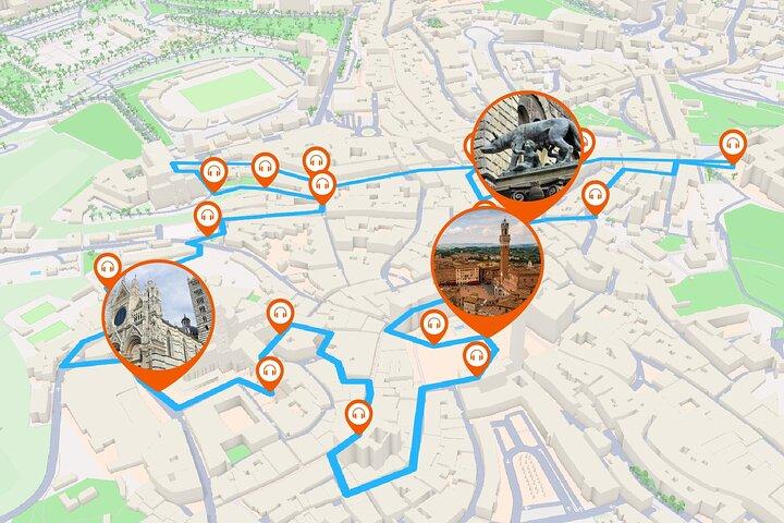 Siena Audio guided walking tour 1h15 and 20 audio comments