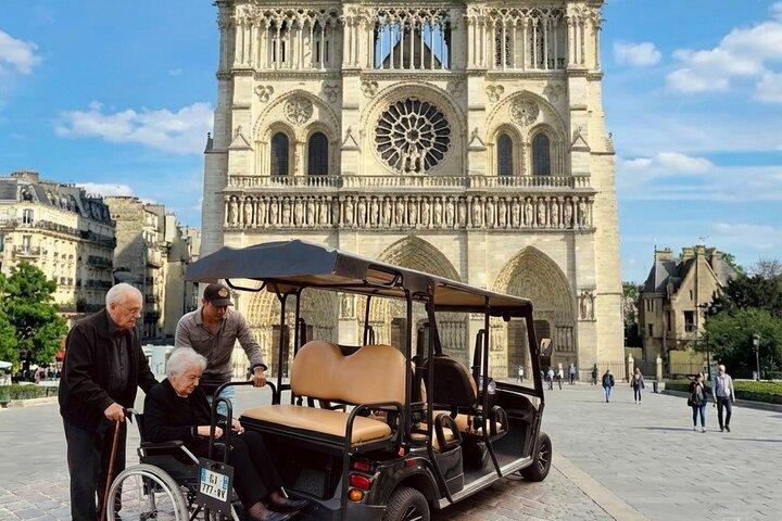 Private Paris Golf Cart Tour Effortless Sightseeing(Hotel Pickup)