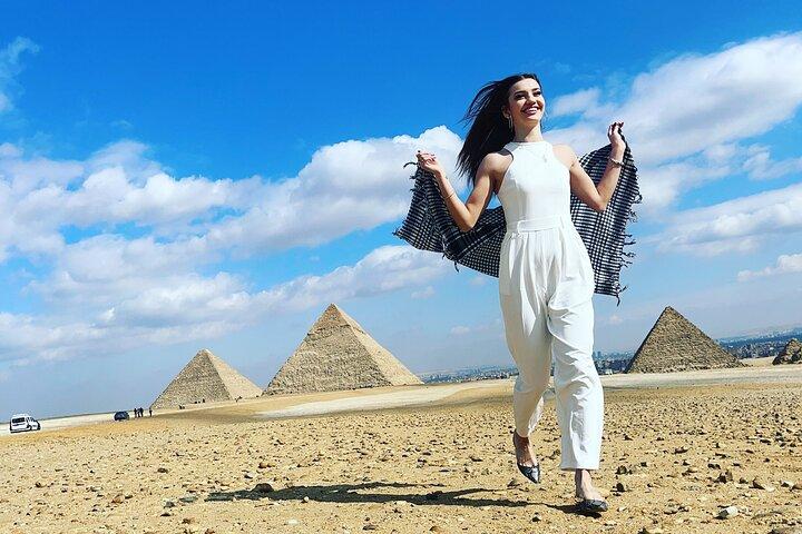 Giza pyramids tour , sphinx and The grand Egyptian museum (GEM)