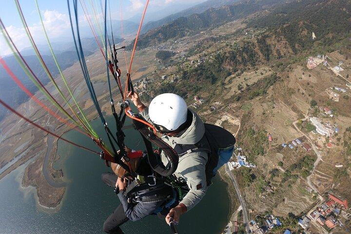 Paragliding Adventure Over Pokhara Stunning Landscapes