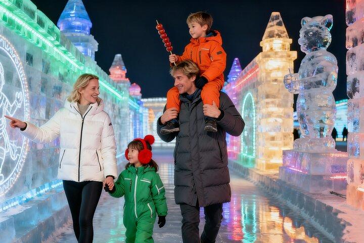 Harbin Private Day Tour with Entry Tickets: Sun Island&Snow World