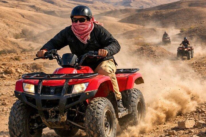 EXCLUSIVE Marrakech Agafay Desert Quad biking & Diner sunset