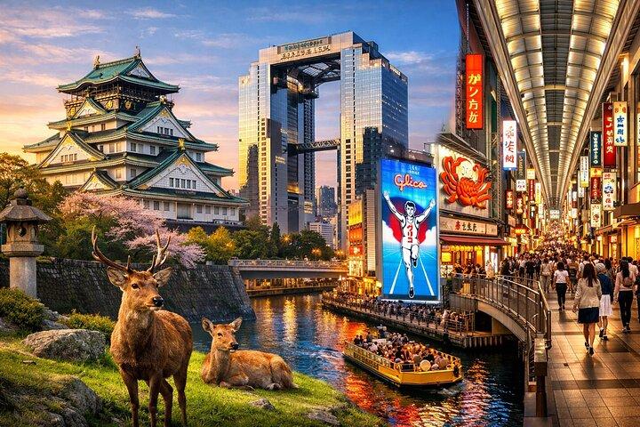 Osaka & Nara: Highlights Private English Guided Tour From Kyoto