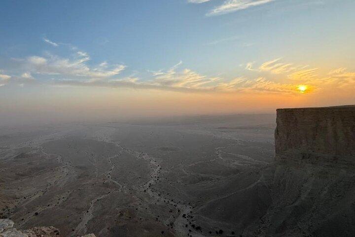 Darb Al-Manjour Trail with Camel Ride Second Edge of the World