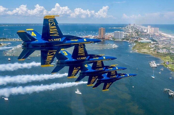 Blue Angels Practice on a Private Yacht with Captain