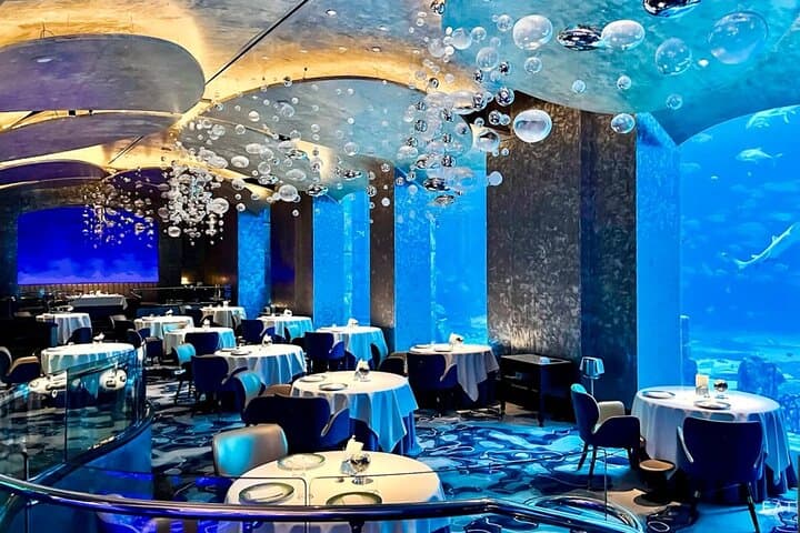 Dubai Underwater Dining Experience at Ossiano Atlantis The Palm