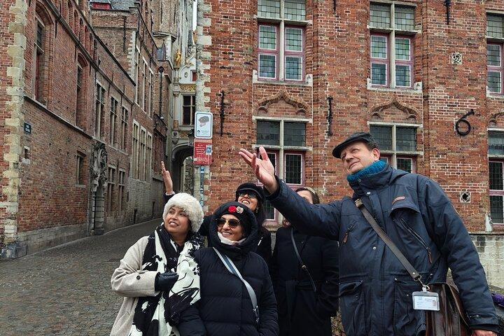 Across Bruges History Equals Fun with chocolate and waffle sample
