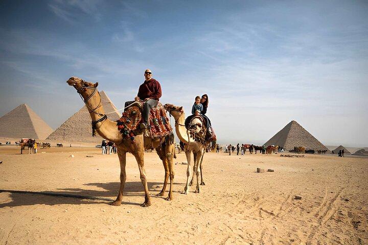 Private Pyramids GEM Tour Guide Camel Ride with All Inc Option