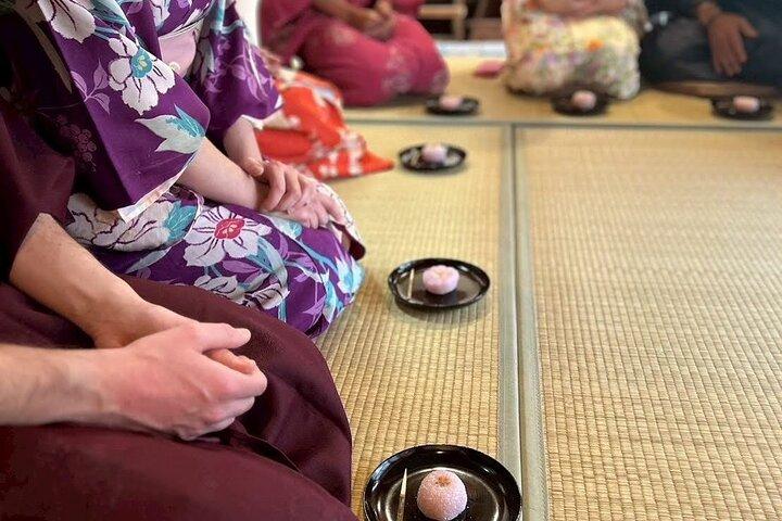 A Unique Antique Kimono and Tea ceremony Experience in English