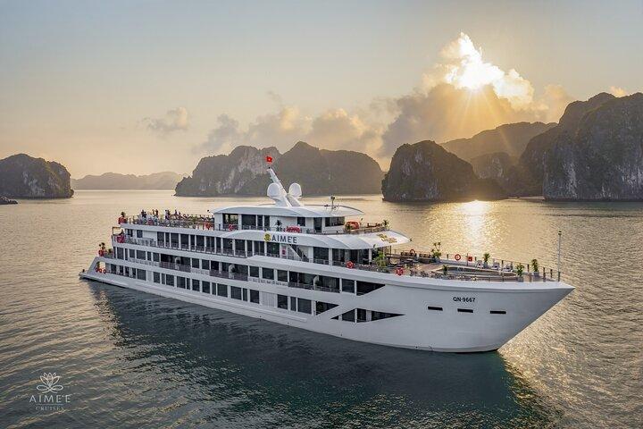 2-Day Aime’e Luxury 5-Star Halong Bay Cruise with Private Balcony