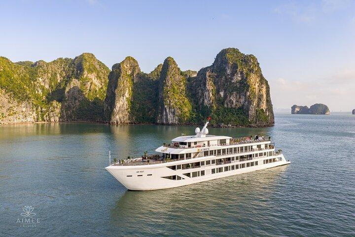 Hanoi: Aime’e 5-Star Cruise 2-Day Luxury Ha Long Bay Journey