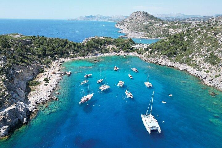 Faliraki: 3 Hour Cruise to Anthony Quinn, Ladiko & Afandou Bay