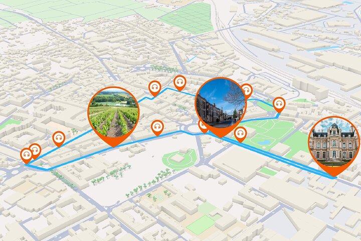 Epernay Audio guided walking tour 1h00 and 15 audio comments
