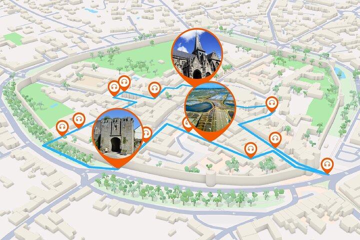 Guérande Audio guided walking tour 1h and 14 audio commentaries