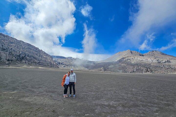 Snowy Ruiz + Hot Springs from Pereira