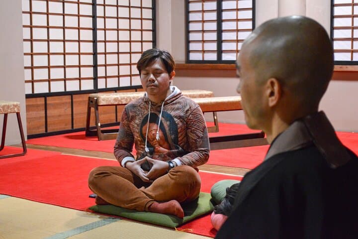 Zen Meditation and Calligraphy Workshop in a Local Temple