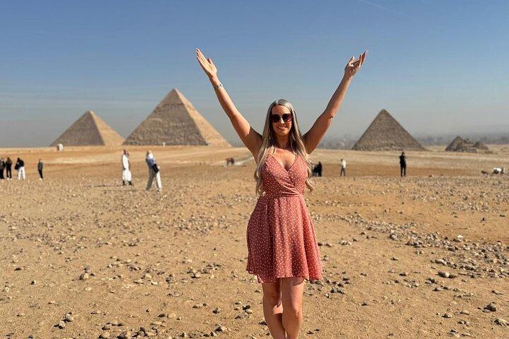 Explore Giza Pyramids & GEM (with Lunch & Camel or ATV included)