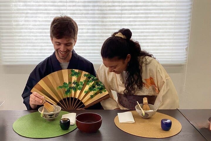 Tokyo Tea Ceremony in Asakusa with Kimono, Matcha & Wagashi