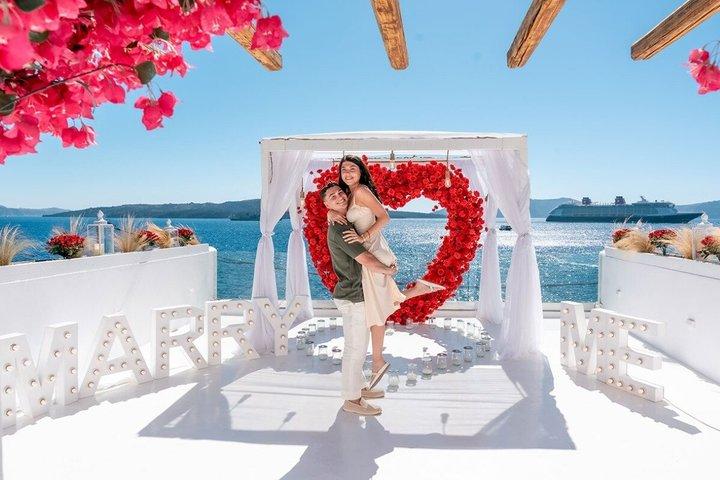Santorini amazing Proposal