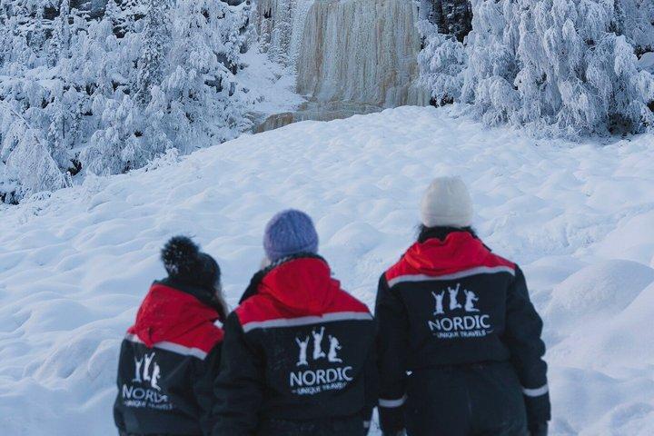 Hike to Frozen Waterfalls of Korouoma Including BBQ Lunch from Rovaniemi