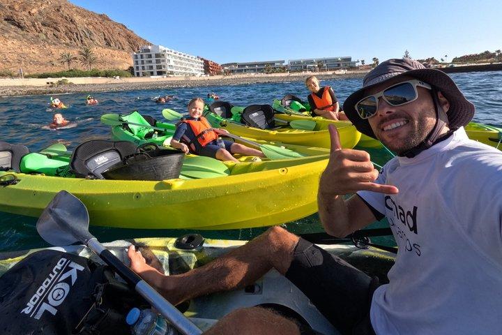 Guided kayaking and snorkeling adventure in Tenerife
