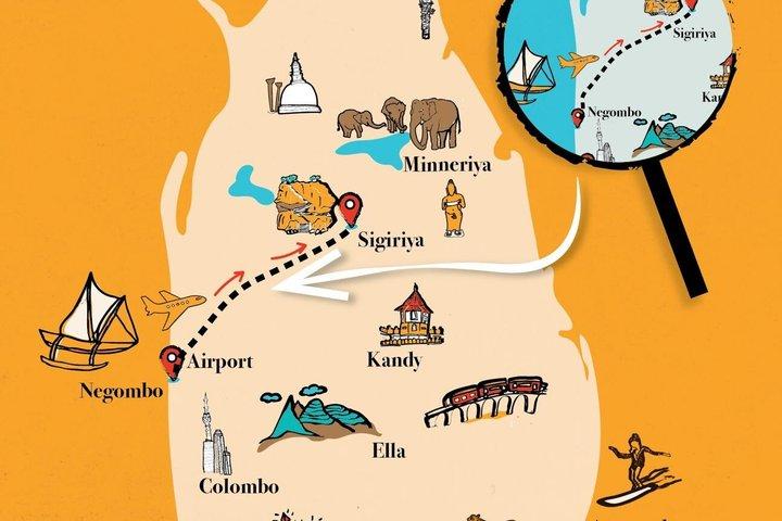 Shared Transfer from Negombo to Sigiriya Sri Lanka