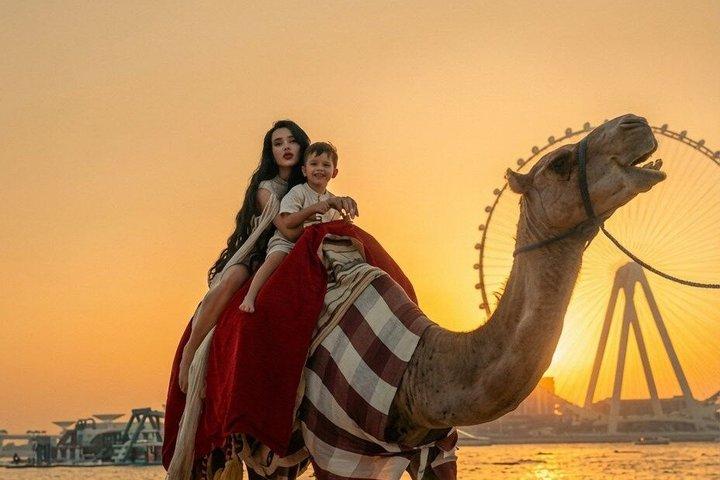 Camel Ride Along JBR Beach with Views of Dubai
