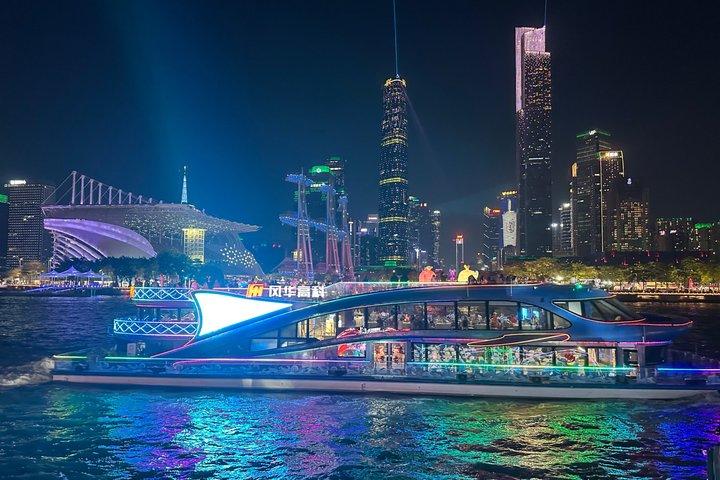 Guangzhou Pearl River Night Cruise and Canton Tower Night Tour
