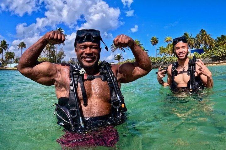 Beginner Scuba Diving with Turtles and Free Videos, San Juan