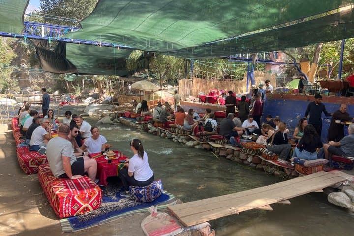Marrakech: Ourika falls, Atlas Mountain & Riverside Delux Lunch