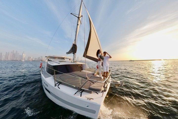 Sails of Dubai Shared Sailing Yacht Tour with Swimming
