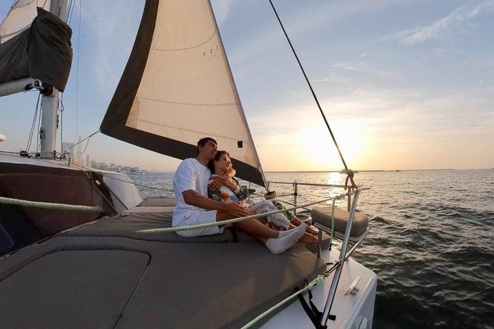 Sails of Dubai Shared Sailing Yacht Tour with Swimming