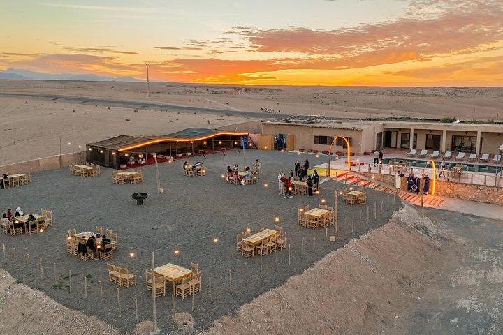 Agafay Desert: Dinner + Show with Quad Bike & Sunset Camel Ride