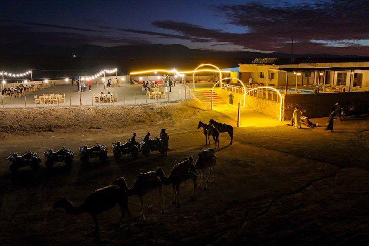 Agafay Desert: Dinner + Show with Quad Bike & Sunset Camel Ride