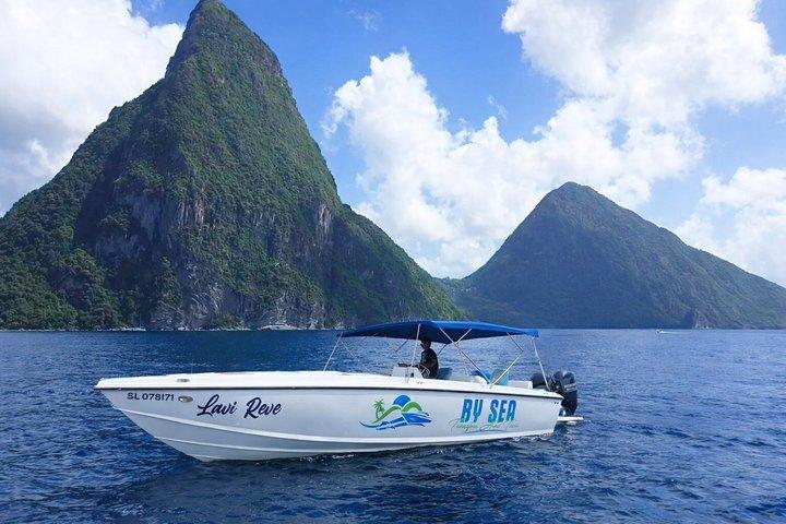 St Lucia Private 45Min* Speedboat Transfer from Resort to Airport