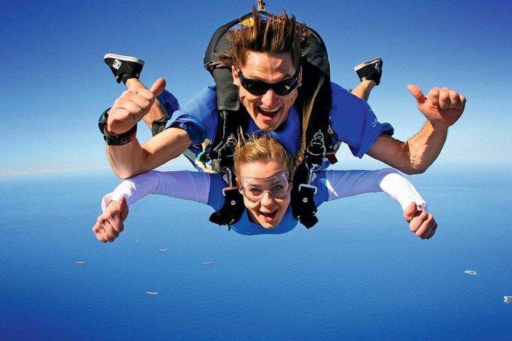 Tandem Skydiving Over the Mediterranean Sea in Side Manavgat