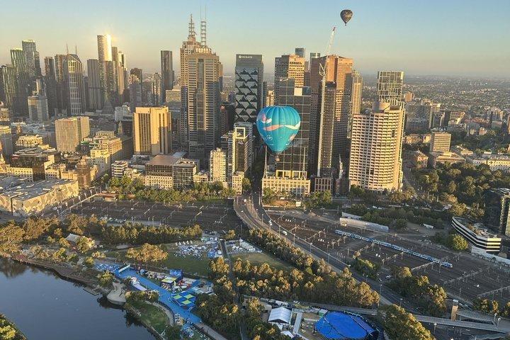 Melbourne City Sunrise Hot Air Balloon Flight with GoPro Photos