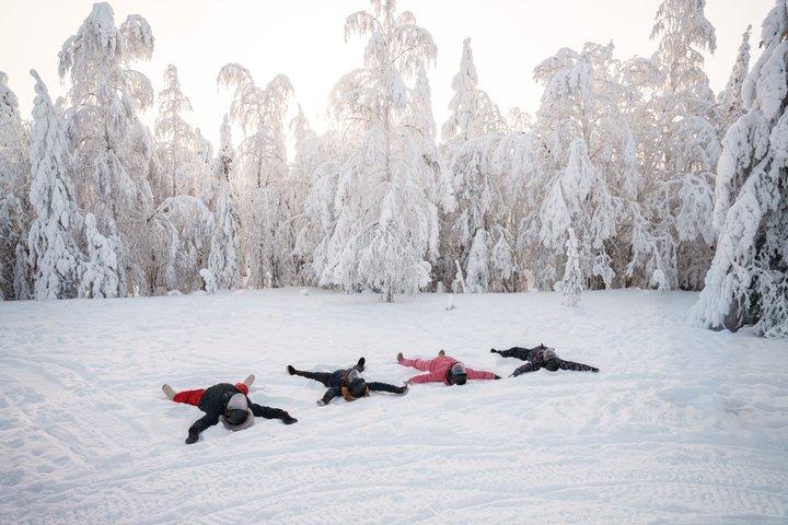 Family Snowmobile Safari in Rovaniemi in small group