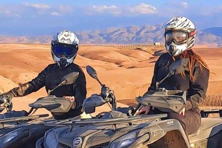 Desert Agafay Sunset Quad Bike Adventure & Dinner from Marrakesh